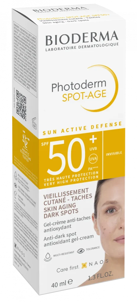 کرم ضد آفتاب ضدلک و ضدچروک بایودرما مدل Photoderm Spot Age