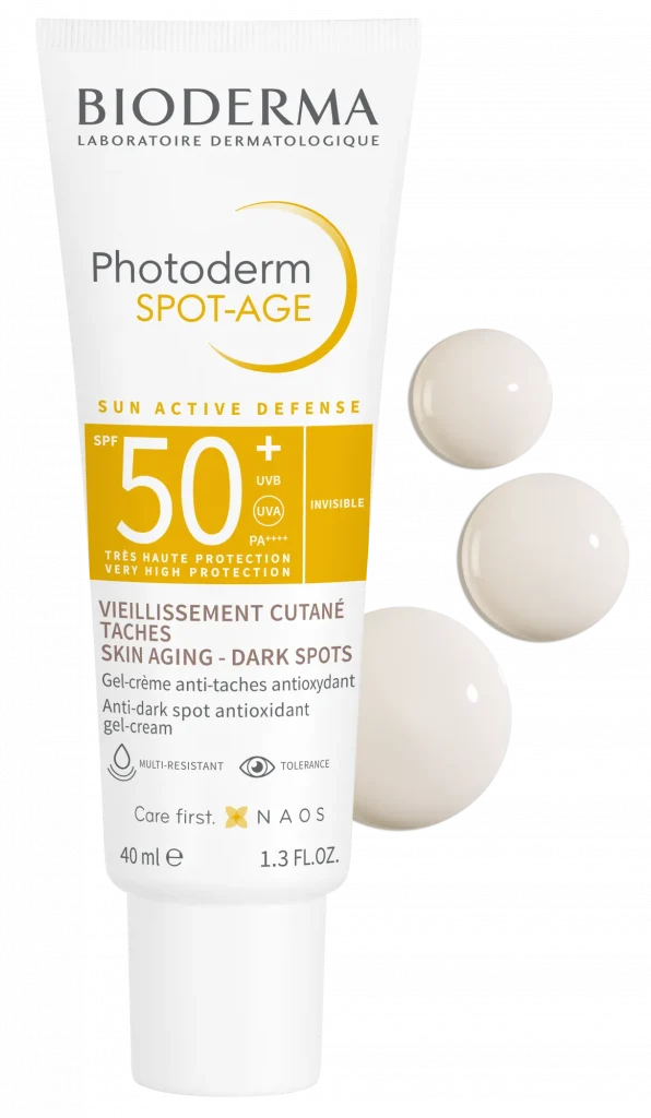 کرم ضد آفتاب ضدلک و ضدچروک بایودرما مدل Photoderm Spot Age