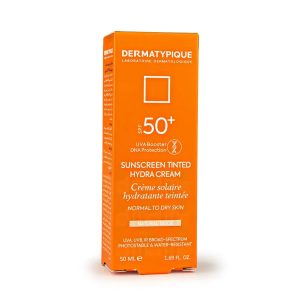 خرید ضدآفتاب رنگی درماتیپیک پوست خشک بژ طبیعی SPF50+ ۵۰ میل
