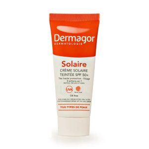 خرید ضدآفتاب رنگی درماگور SPF50+ ۴۰ میل | مناسب پوست چرب و مختلط