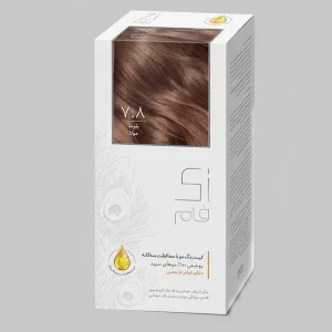 کیت رنگ موی دائم زی فام شماره ۷.۸ | بلوند موکا با پوشش کامل سفیدی | Zi Fam Hair Color
