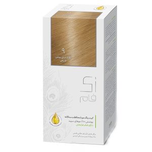 رنگ موی دائم زی فام شماره 9 | بلوند خیلی روشن طبیعی با پوشش کامل سفیدی | Zi Fam Hair Color