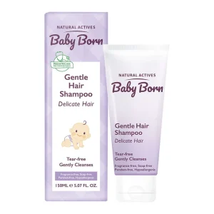 شامپو کودک بیبی برن | ملایم و بدون اشک برای موی ظریف | Baby Born Gentle Hair Shampoo