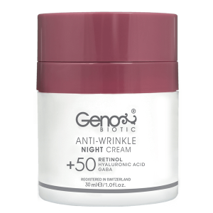 کرم ضد چروک شب ژنوبایوتیک +50 | رتینول و گابا برای کاهش چروک عمیق | Genobiotic Night Cream