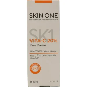 کرم ویتامین C ۲۰٪ اسکین وان | روشن‌کننده و آنتی‌اکسیدان | Skin One Vita-C Face Cream