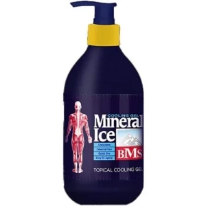 ژل ضد درد بی‌ام‌اس مینرال آیس پمپی | تسکین‌دهنده درد عضلانی و مفصلی | BMS Mineral Ice Gel