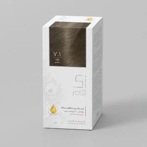 کیت رنگ موی دائم زی فام شماره ۷.۱ | بلوند دودی با پوشش کامل سفیدی | Zi Fam Ash Hair Color