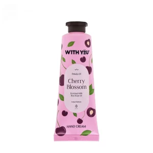 کرم دست ویت یو شکوفه گیلاس | مرطوب‌کننده و نرم‌کننده با روغن سبوس برنج | With You Cherry Blossom Cream