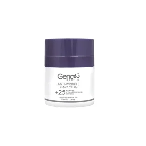 کرم ضد چروک شب ژنوبایوتیک +25 | بازسازی سلولی و کاهش چروک | Genobiotic Night Cream