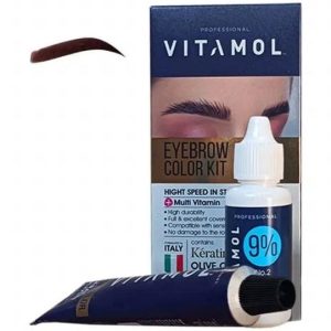 کیت رنگ ابرو ویتامول CH1 | بلوند شکلاتی تیره با ماندگاری بالا | Vitamol Eyebrow Color