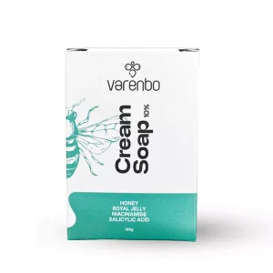 صابون کرم‌دار وارنبو | مناسب پوست حساس با عسل و ژل رویال | Varenbo Cream Soap