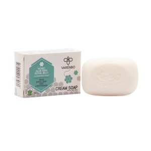 صابون کرم‌دار وارنبو | مناسب پوست حساس با عسل و ژل رویال | Varenbo Cream Soap