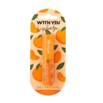 تصویر بالم لب ویت یو مدل Juicy Mandarin با رایحه نارنگی و وزن 2.6 گرم.