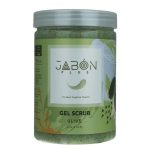 ژل اسکراب زیتون ژبن پلاس ۳۷۵ گرم، لایه‌بردار طبیعی صورت و بدن با عصاره زیتون و دانه‌های آسیاب‌شده هسته زیتون